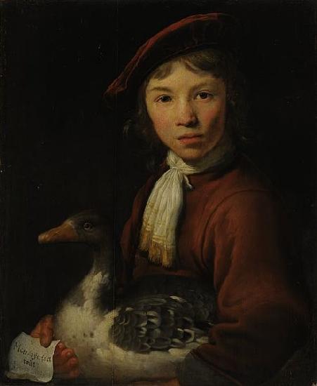 Jacob Gerritsz Cuyp A Boy with a Goose oil painting image